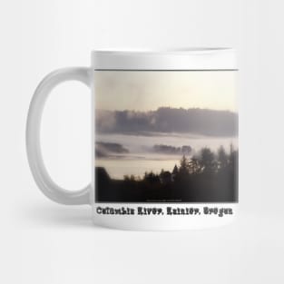 foggy sunrise, Columbia River, Rainier Oregon 2 Mug